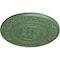 Ekena Millwork Milan Ceiling Medallion, Hand-Painted Athenian Green, 47 5/8"OD x 2 3/4"P CM47MIAGF - alternate 2